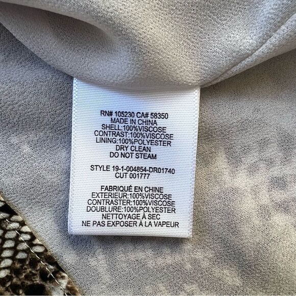 JOIE Talma Snakeskin Print Shirtdress Size Small - Picture 14 of 14